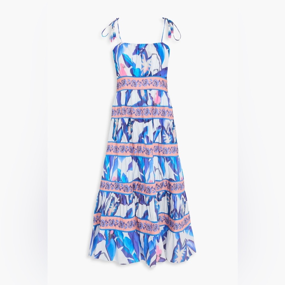 ⭐️ FARM Rio Foliage Midi Dress – Size L - Picture 2 of 5